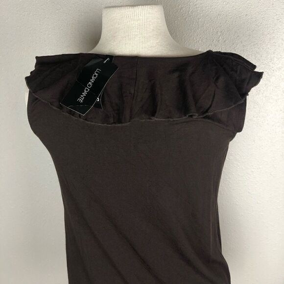 NWT Luciano Dante Brown Sleeveless Top Size M - Picture 5 of 8